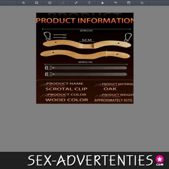 Nieuwe houten bdsm scrotumklem 001